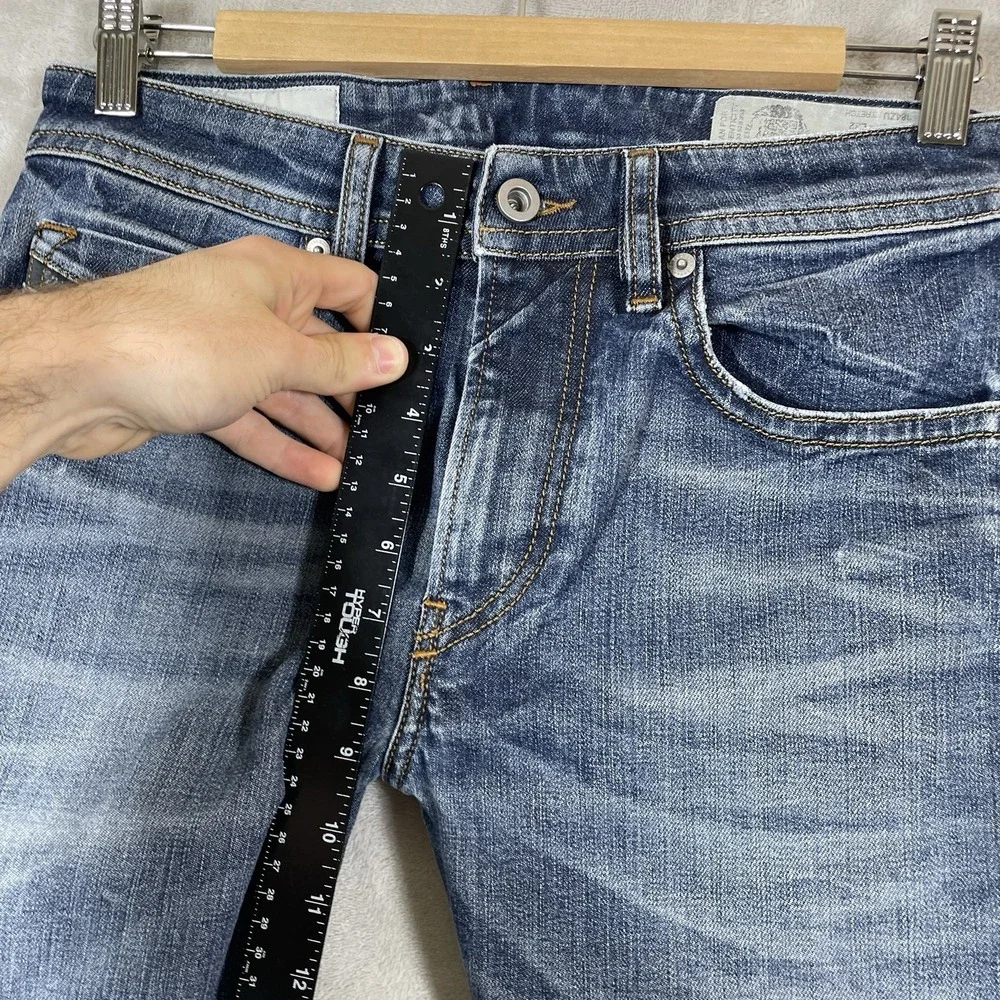 Diesel Thommer Slim Fit Denim Jeans Mens 29x32 Skinny Whisker Fade Distressed